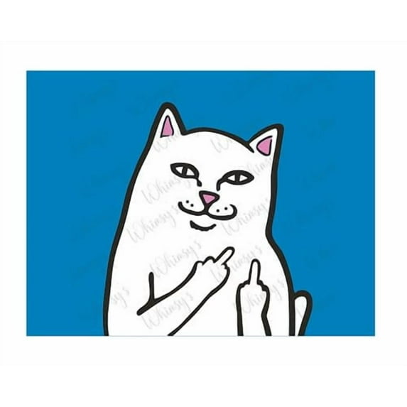 Whimsical Practicality's Rip N Dip Lord Nermal Edible Icing Image Cake Topper