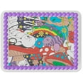 thumbnail image 1 of Whimsical Practicality's Rip N Dip Lord Nermal in Wonderland Edible Icing Image Cake Topper (1/4 Sheet), 1 of 1
