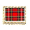 thumbnail image 1 of Whimsical Practicality's Royal Stewart Red Plaid Pattern Edible Icing Image Cake Topper-1/4 Sheet or Larger, 1 of 2