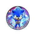 thumbnail image 1 of Whimsical Practicality’s Sonic Three (3) Edible Icing Image Cake Topper-8 inch Round or Larger, 1 of 1