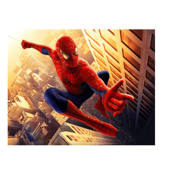 Whimsical Practicality's Spiderman Edible Icing Cake Topper -- 1/4 Sheet