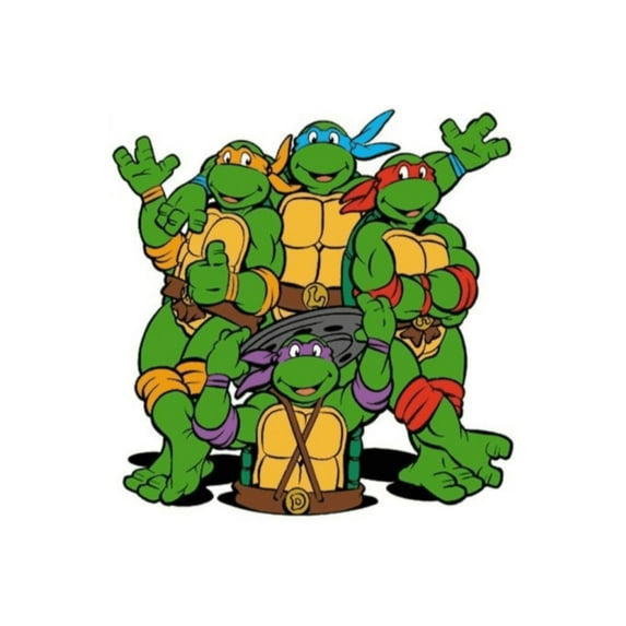 Whimsical Practicality's Teenage Mutant Ninja Turtles Edible Icing Image Cake Topper-8 inch Round or Larger