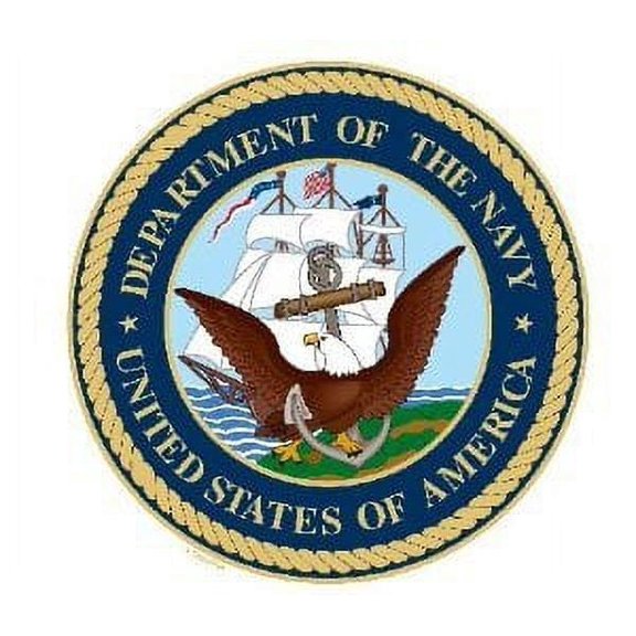 Whimsical Practicality's United States Navy Edible Icing Image Cake Topper-6 inch Round or Larger