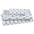 thumbnail image 1 of Beatrice Home Fashions, Whimsical Print 3PC Sheet Set, Twin, Bulldog White, 1 of 6
