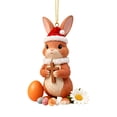 thumbnail image 1 of Whimsical Rabbit Hanging Ornament For Home And Giving Soft Bunny Wall Ornament For Nursery Living Room And Bedroom Hangs, 1 of 3