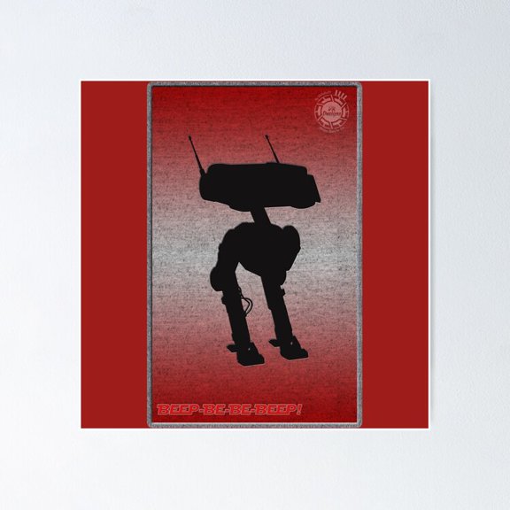 Whimsical Road Runner Warning Sign Wall Art Funny Room Decor, Unframed Poster