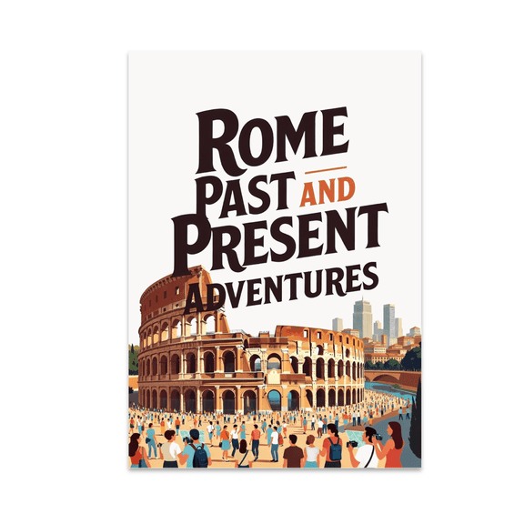 Whimsical Rome Wall Art - History Buff - 13x19 Poster Print