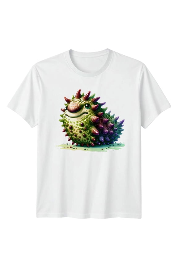 Whimsical Spiky Creature Fantasy Mens T-Shirt Womens Graphic Tee