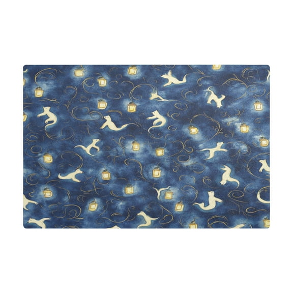 Whimsical Style Bears Coffee Machine Mat Kitchen Dish Drying Matst Absorbent Water 11.8''x17.7''