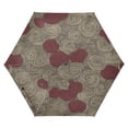 thumbnail image 1 of Whimsical Swirl Patterns Folding Umbrella UV50+ Waterproof Sun Protection Auto Open Close Compact Fiberglass Frame, 1 of 8