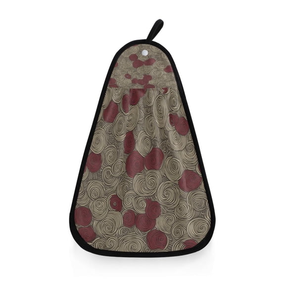Whimsical Swirl Patterns Hanging Towel Hand Towel 16.53x12.20in Quick-Drying for Kitchen and Bathroom Use