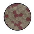 thumbnail image 1 of Whimsical Swirl Patterns Memory Foam Bath Mat 36" Absorbent Rug with Non Slip Base and 4 Bonus Pads, 1 of 6