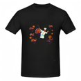 thumbnail image 1 of Signetis Unisex Whimsical Turkey Chef - Holiday Fun Graphic Tee, Black, 1 of 9