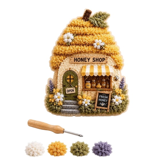 Whimsical Village 3D Art Set, DIY Craft Projects, Handmade Gifts for Adult Beginners and Craft Enthusiasts