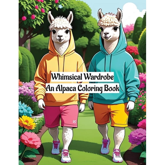 Whimsical Wardrobe: An Alpaca Coloring Book, (Paperback)