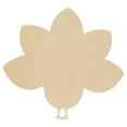 thumbnail image 1 of Whimsical Wood Turkey Cutouts 12 x 13inch, Pack of 3 Unfinished Wooden Cutouts for Crafting, and DIY Thanksgiving Party Decorations, by Woodpeckers, 1 of 5
