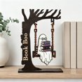 thumbnail image 1 of Whimsical Wooden Ghost Book Holder, Desk – Under $5, 1 of 9