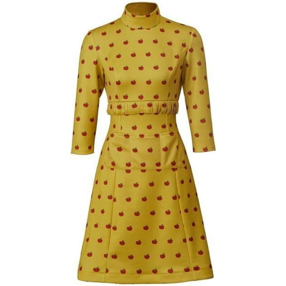 Whimsical Woodland Elegance: Fantastic Mrs Fox Yellow Elegant Dress Uniform for Women