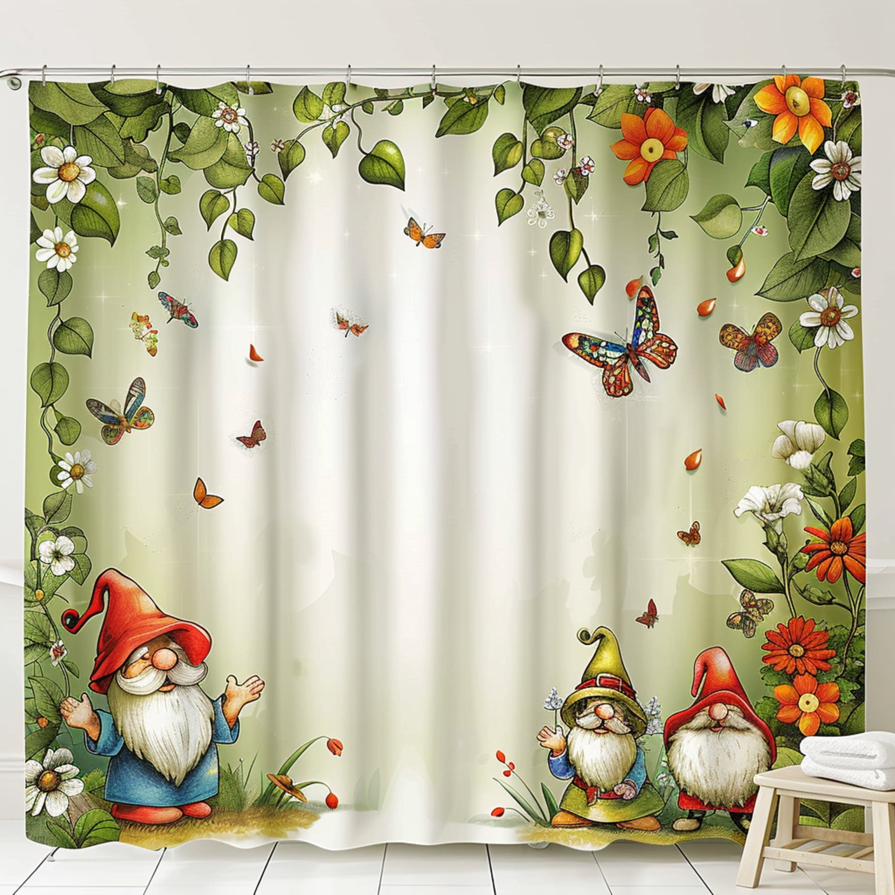 Whimsical and Butterflies Shower Curtain Romantic Atmosphere Cute ...