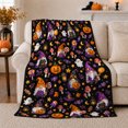 thumbnail image 1 of Whimsical autumn celebration Gnome Fest, Warm Flannel Blanket for Living Room and Reading Nook, Festive autumn celebration Scene, Art Lovers autumn celebration Gift, Festive Home Decor, 1 of 9