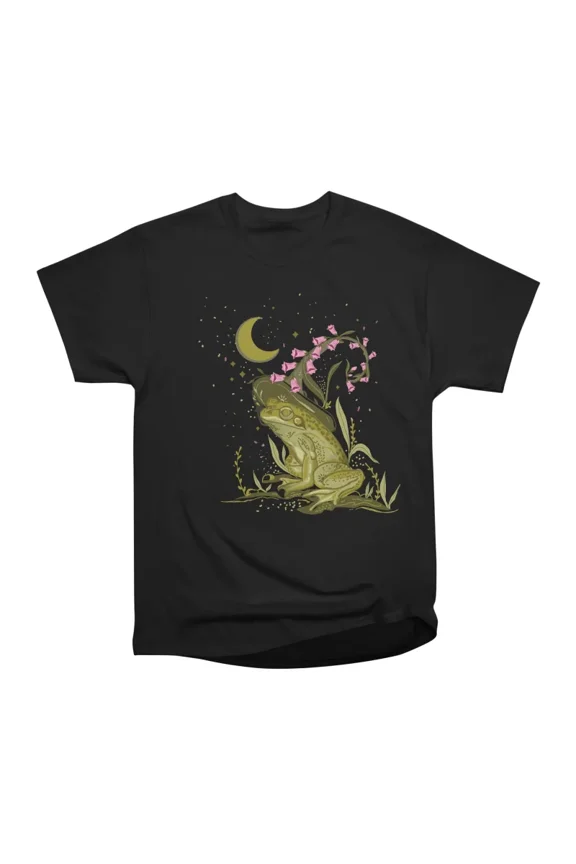 Whimsical witchy frog moon T-Shirt Tee Gift For Him Merch For Her Apparel For Friend