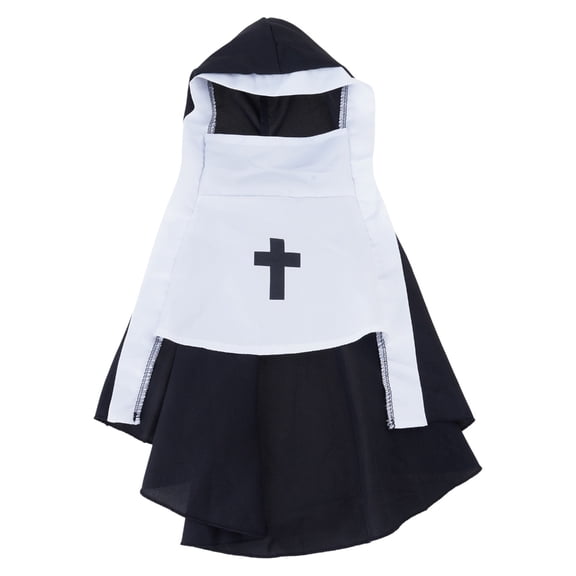 Whimsically Pet Nun Cloak Robe Dress Halloween Costume Parties Supplies For Dog Cats Photoshoots Fun Cosplay Outfits