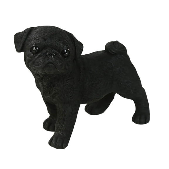 Whimsically Pug Dog Car Accessories Safe Nonslip Resins Miniature Sculpture For Vehicle And Indoor Space Decors Ornament