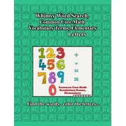 Whimsy Word Search, Common Core Math Vocabulary Terms, Elementary Paperback