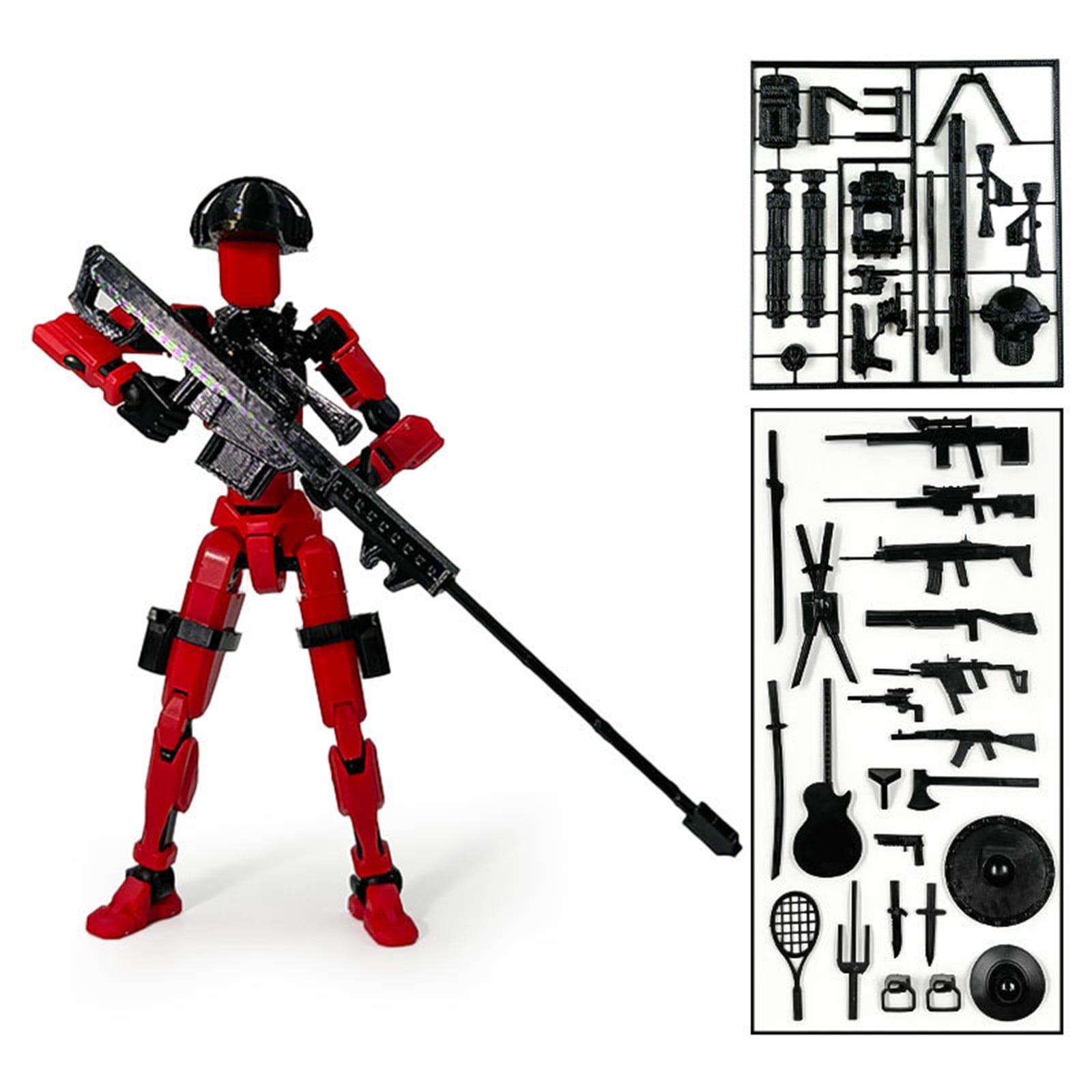 WhimsyHive Deluxe Multi-Jointed Soldier Action Figure Kit with Poseable ...