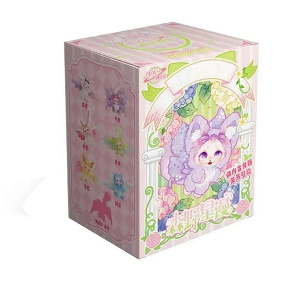 WhimsyHive Fantasy Creature Forest Mystery Blind Box, Kawaii Plush Stuffed Animal Doll Collectible Series, Enchanted Woodland Creature Birthday Surprise Gift