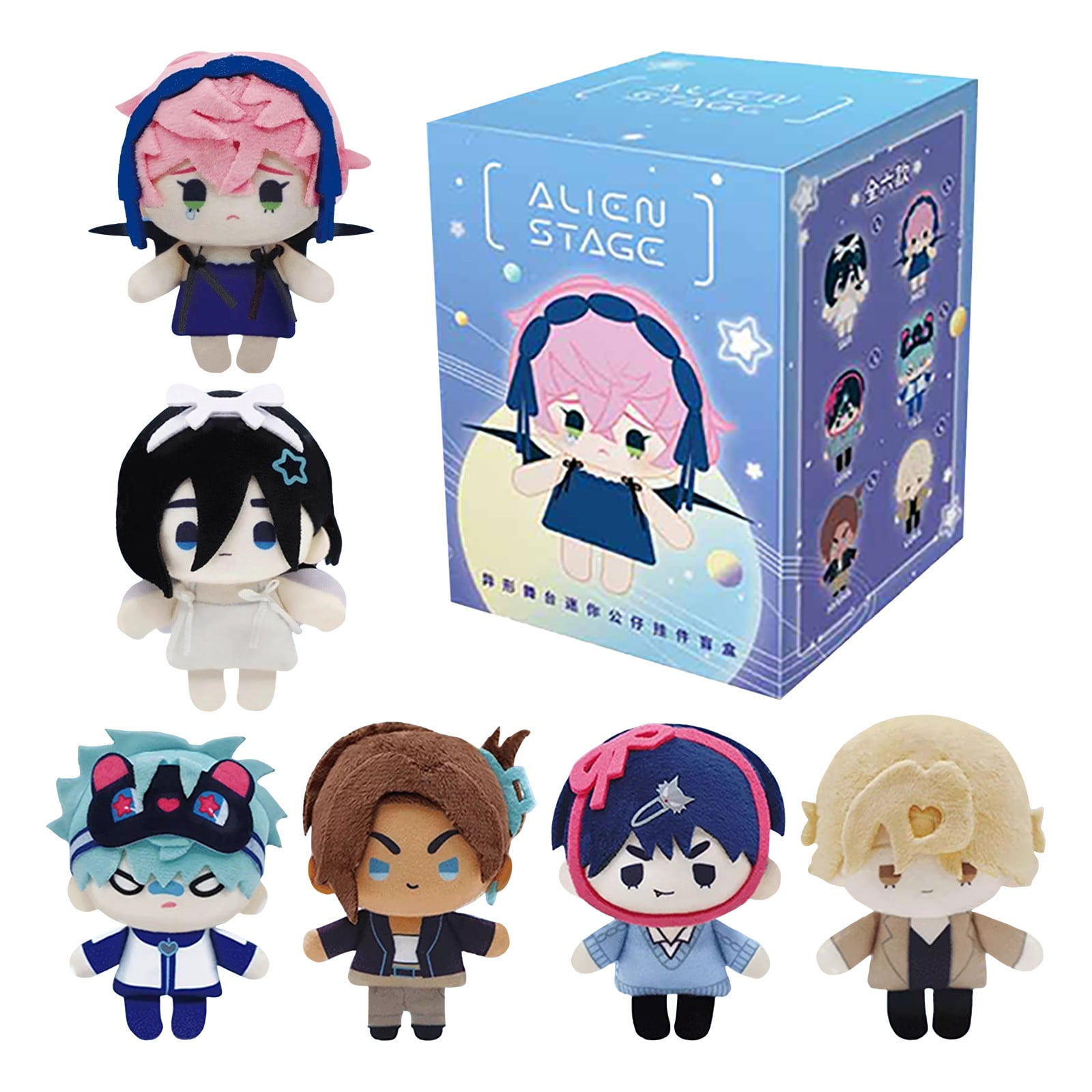 WhimsyHive Random Style Cute Cartoon Dolls and Plush Toys, 3D Realistic ...