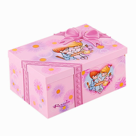 WhimsyHive Sweet Musical Jewelry Box with Dancing Ballerina Figurine, Romantic Music Box Gift for Girls, Ideal for Birthdays and Holidays