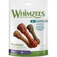 thumbnail image 1 of Whimzees Brushzees Dental Treats X-Small [Dog, Treats Packaged] 7.4 oz, 1 of 1