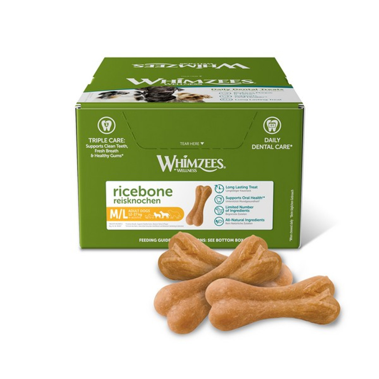 Whimzees Rice Bone Case of 50