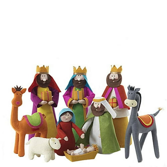 Whimzy Plush Nativity 9 Piece Set