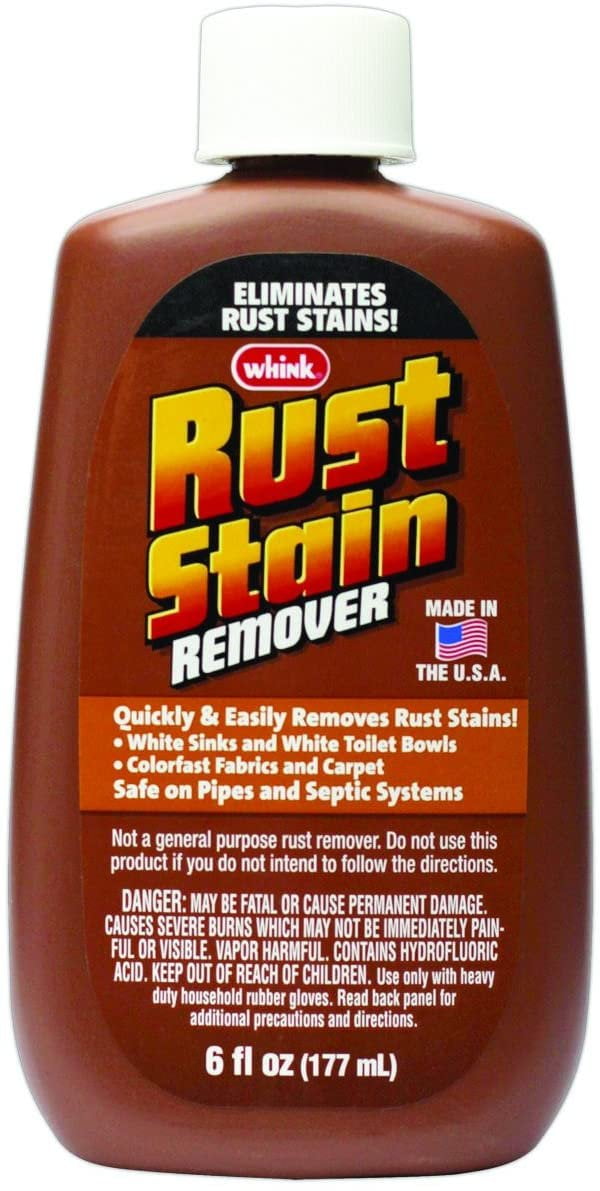 Whink Rust Stain Remover - Laundry Stain Remover Liquid - 6 Oz ...