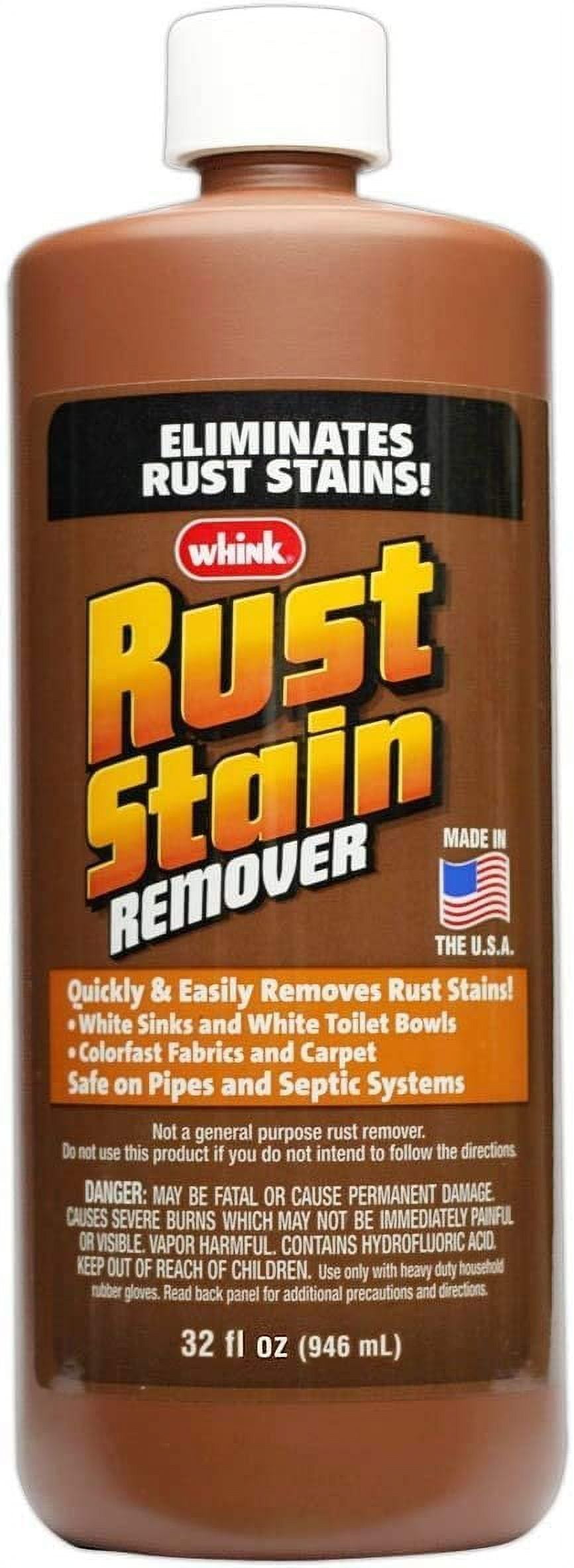 Whink 1232 Rust Stain Remover, 32 Oz, 1 Pack