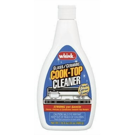 Whink Glass and Ceramic Cooktop Cleaner - Liquid, Citrus Scent - 24 Ounce Pack of 6