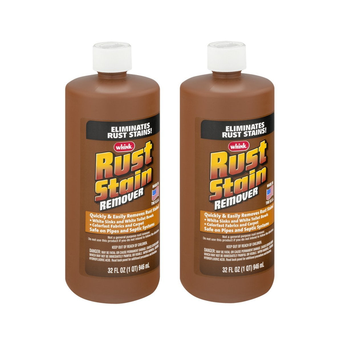 Whink Rust Stain Remover 32 Ounce Pack of 2
