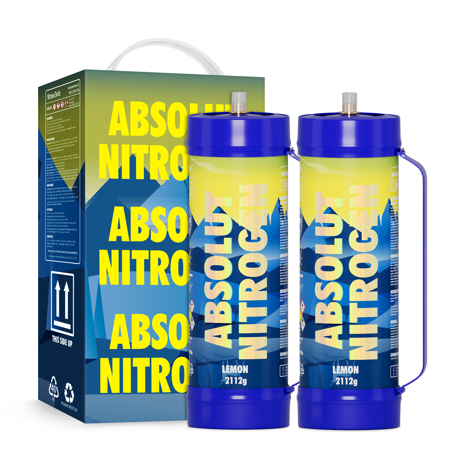 Whip Cream Charger, Hotwhip 3.3L Whipped Cream Dispenser Food Grade N2o