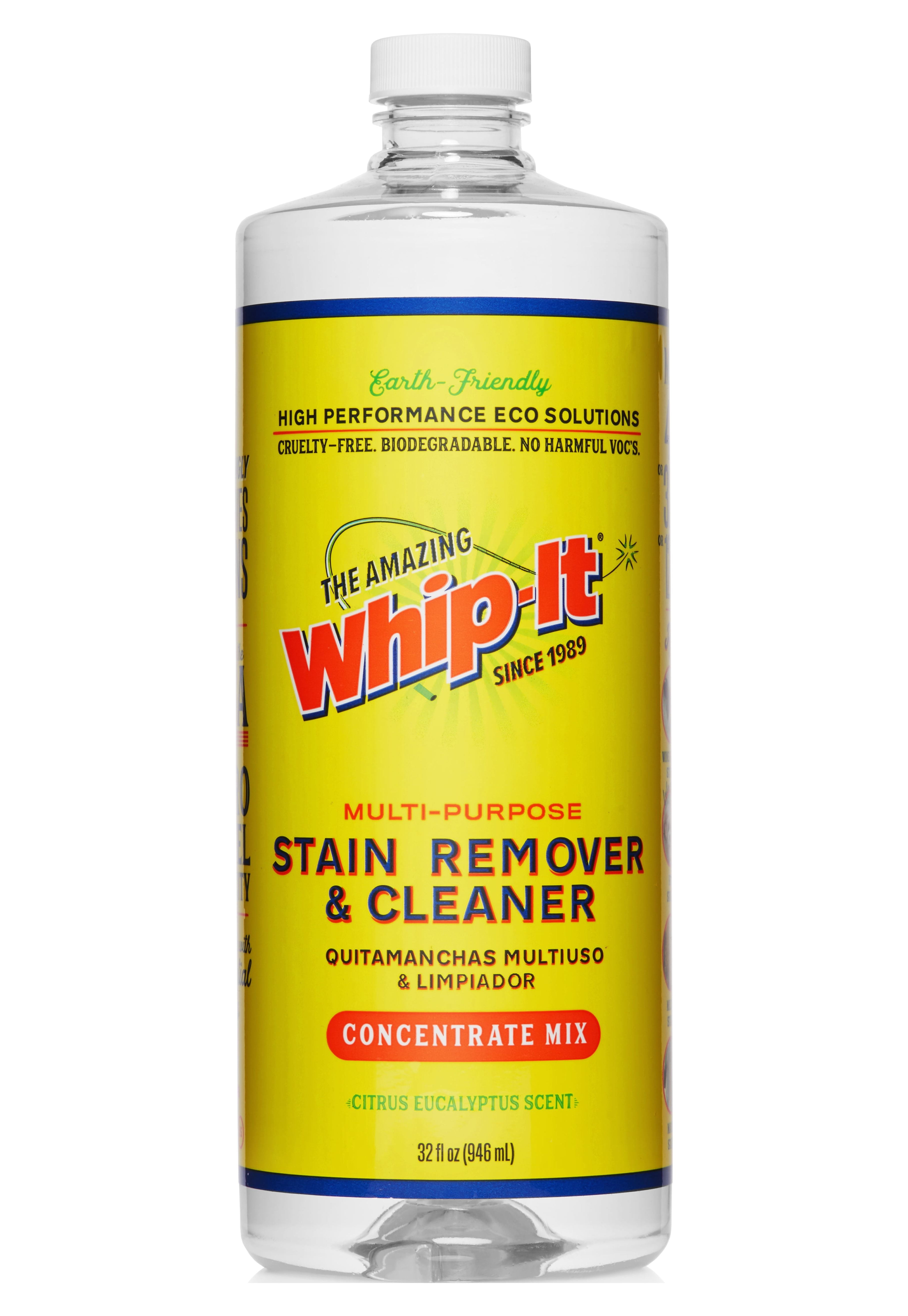 Whip It Cleaner Concentrate, Multi Purpose Stain Remover and Cleaner  GALLON. 128oz - Whip-It® Cleaner & Stain Remover