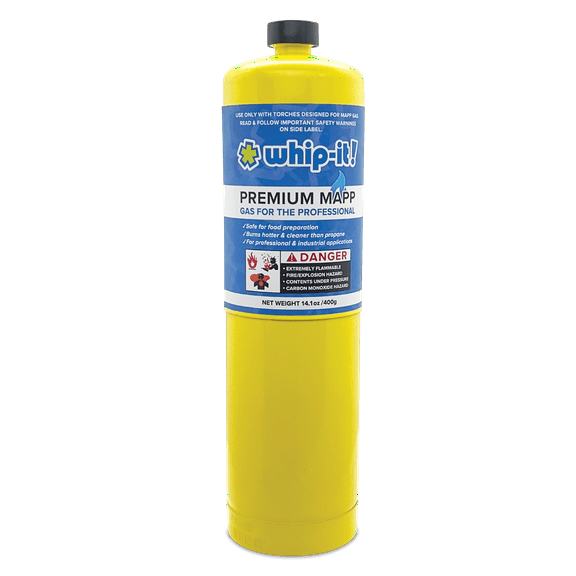 Whip-It! Premium MAPP Gas 14.1 oz Camping Stove Replacement Fuel