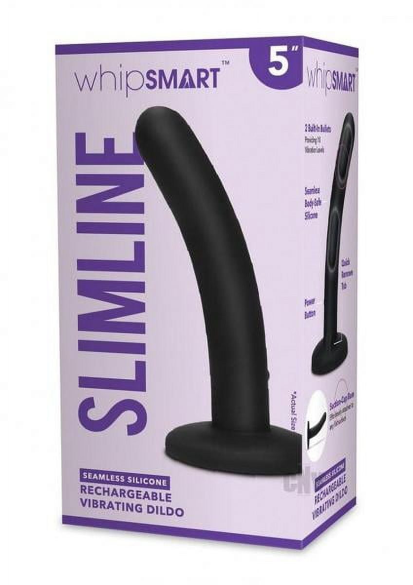 whip smart sex toy Whipsmart Recharge Slimline Dildo 5 Blk