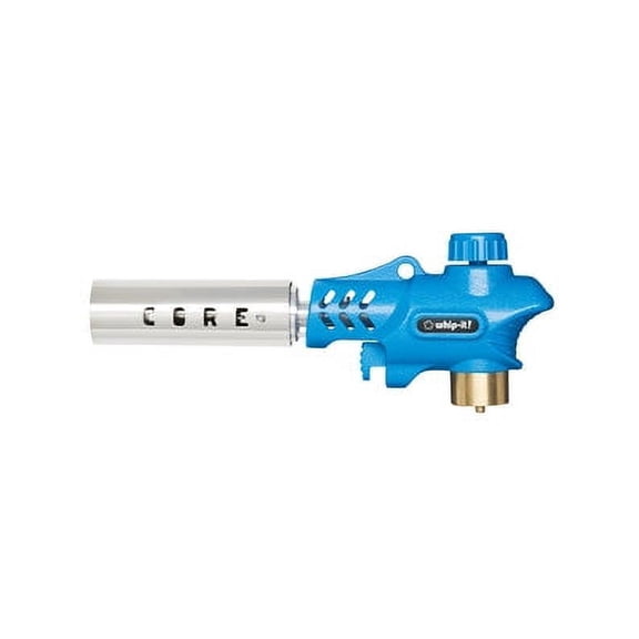 Whip-it! Core Pro Torch | 8.82 inch Durable Brass | Powerful Jet Flame | Adjustable Temperature up to 3600 F