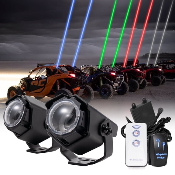 RGBW Whipless LED Whip Light 80W 8000LM Off Road for UTV ATV SXS Can-Am