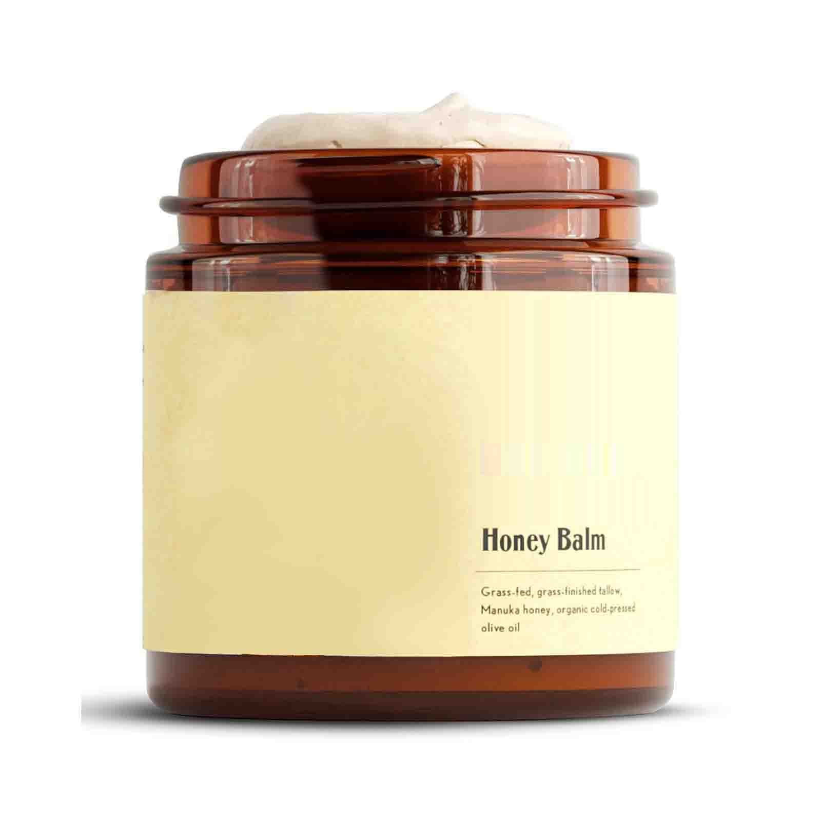 Whipped Beef Tallow And Honey Balm, Unscented, Grass Fed Grass Finished Face Cream, Body Lotion