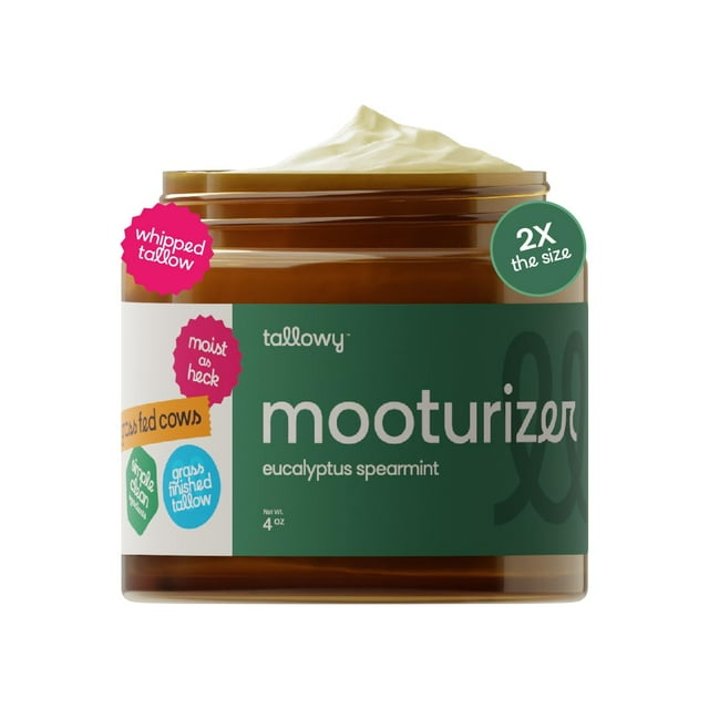 Whipped Beef Tallow Balm, AIF4 4oz, 100 Grass Fed Grass Finished, Face