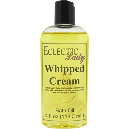 Whipped Cream Bath Oil - Scented Body Oil - Relaxing & Moisturizing Bathing Oil - Fragrance Body Oil For Dry & Rough Sensitive Skin - 4 oz