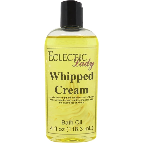 Whipped Cream Bath Oil - Scented Body Oil - Relaxing & Moisturizing Bathing Oil - Fragrance Body Oil For Dry & Rough Sensitive Skin - 4 oz