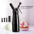 thumbnail image 1 of Whipped Cream Dispenser, Portable Aluminum Whipped Dessert Cream Butter Dispenser Whipper Foam Maker Black, 1 of 10